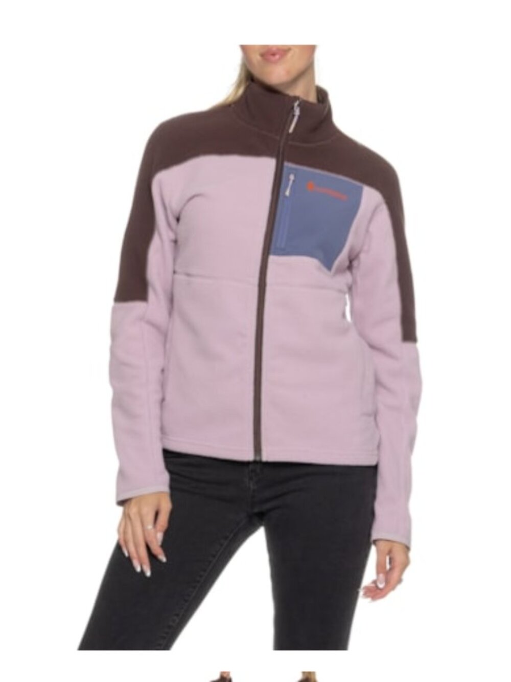 Cotopaxi Women's Small Abrazo Fleece Jacket Full Zip Pink Purple Brown NWT
